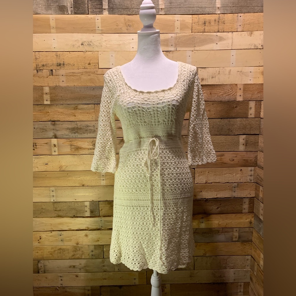 Crocheted Dress Boho Festival Forever21